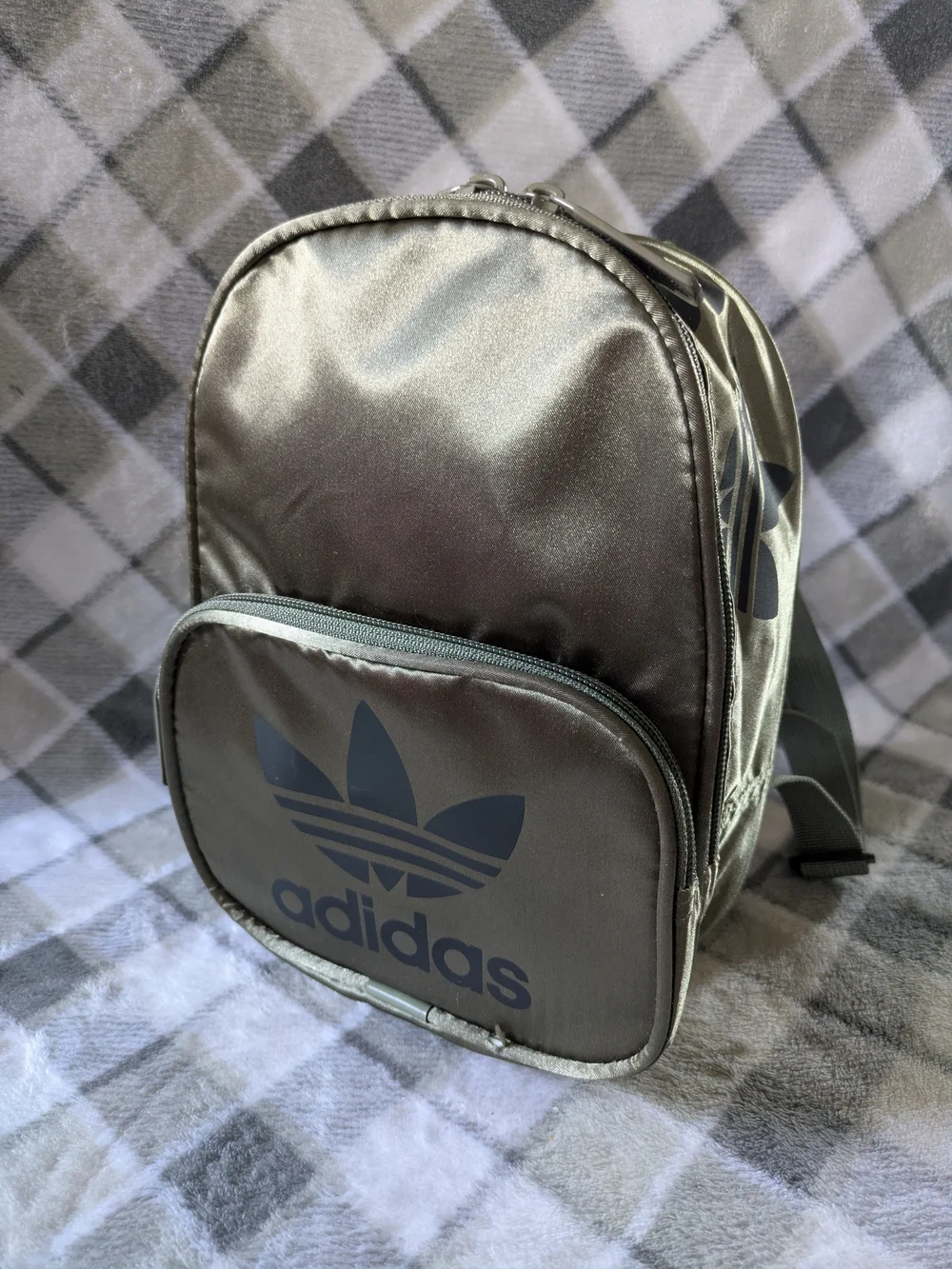 Adidas Women’s Metallic Olive Mini Backpack